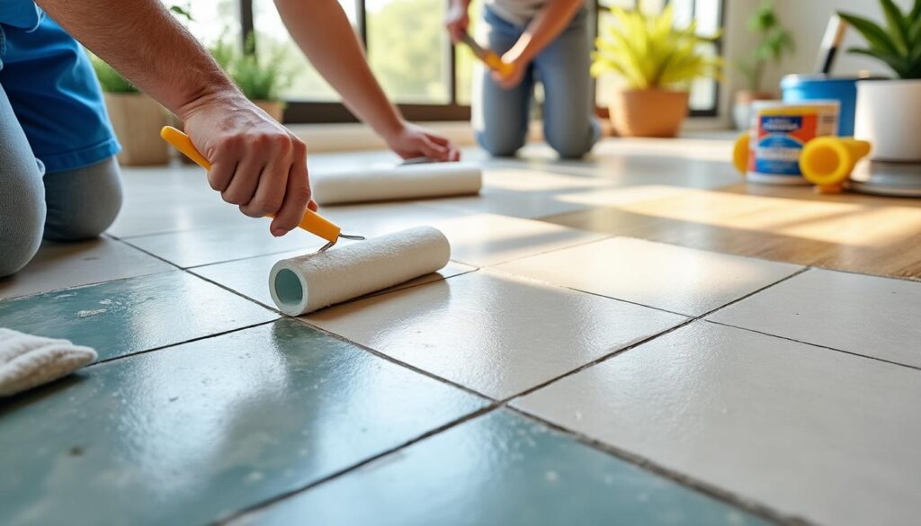 Peinture carrelage sol : toutes les étapes pour réussir votre rénovation