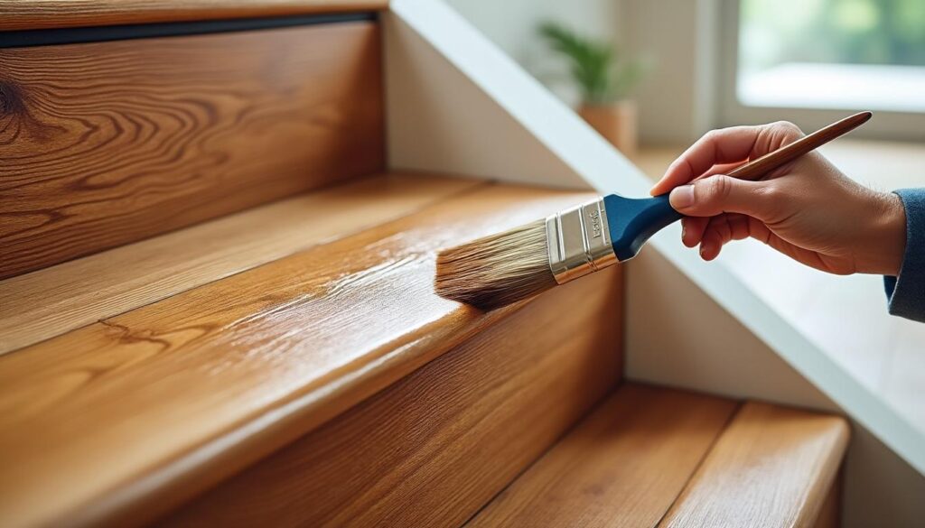 Choisir la bonne peinture pour un escalier en bois durable et esthétique