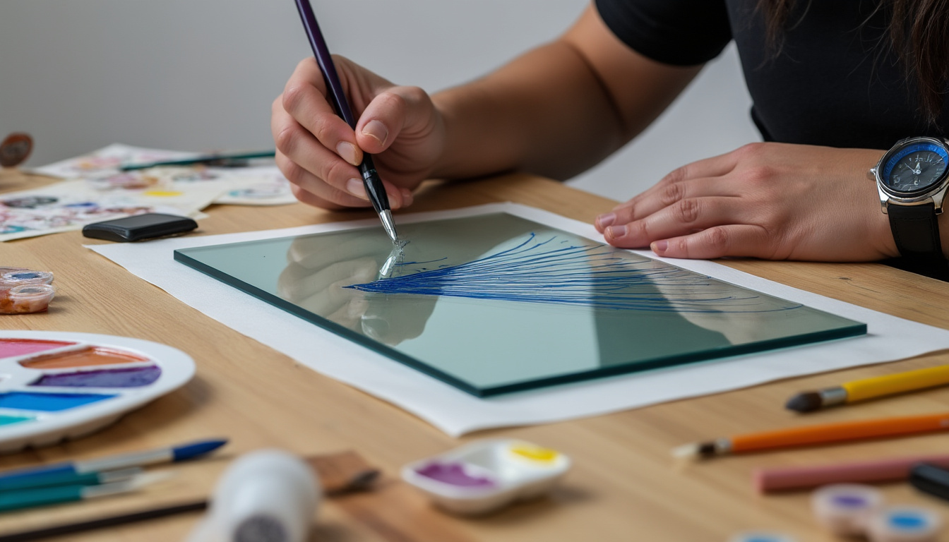 apprenez les techniques essentielles de la peinture sur verre pour débutants et créez de magnifiques œuvres décoratives pas à pas.