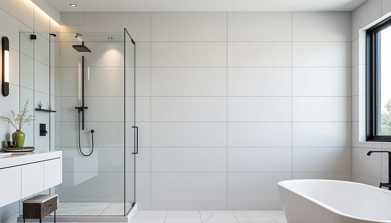 découvrez nos panneaux d'habillage économiques, la solution idéale pour rénover votre salle de bains facilement et à petit prix. transformez votre espace en un rien de temps !