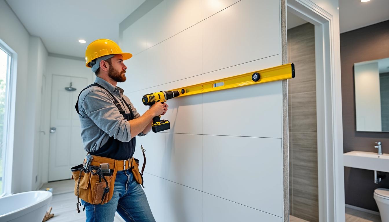 découvrez nos panneaux d'habillage, la solution économique et facile pour rénover votre salle de bains en un rien de temps. transformez votre espace avec style et à petit prix.