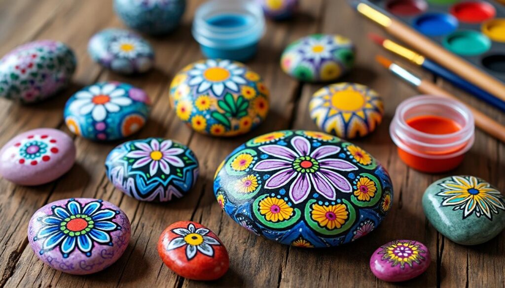 Peinture sur galets : techniques et idées créatives pour débutants