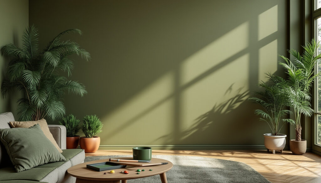 Peinture vert olive : conseils pour choisir et appliquer cette teinte tendance