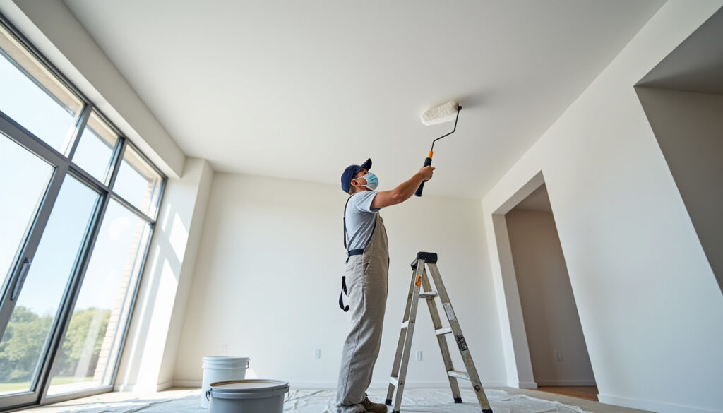 Comment bien préparer et peindre un plafond sans laisser de traces