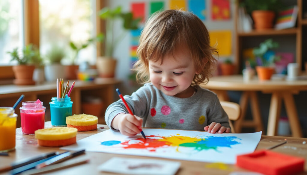 Peinture enfant : comment stimuler la créativité dès le plus jeune âge