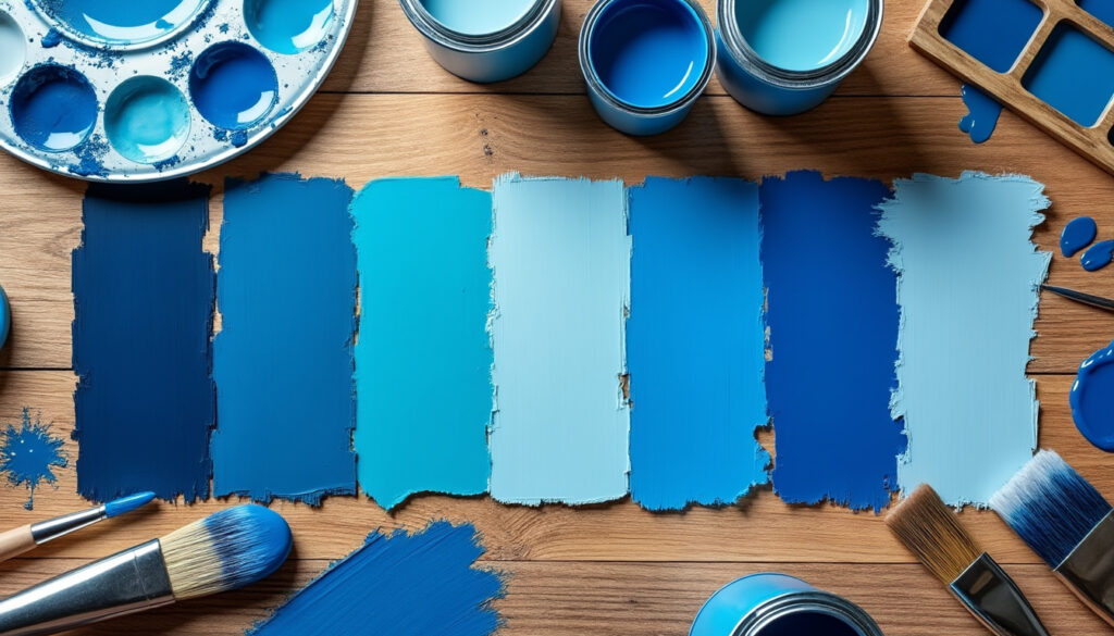 Tout savoir sur les différentes nuances de peinture bleue